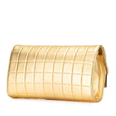 シャネル チョコバー ココマーク チェーン ショルダーバッグ ゴールド ラムスキン レディース CHANEL 【中古】